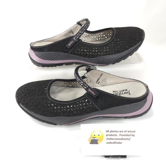 Jambu Bailey Leather Mary Jane Mule Womens Size 8 WJ17BA101 Black - Picture 5 of 9